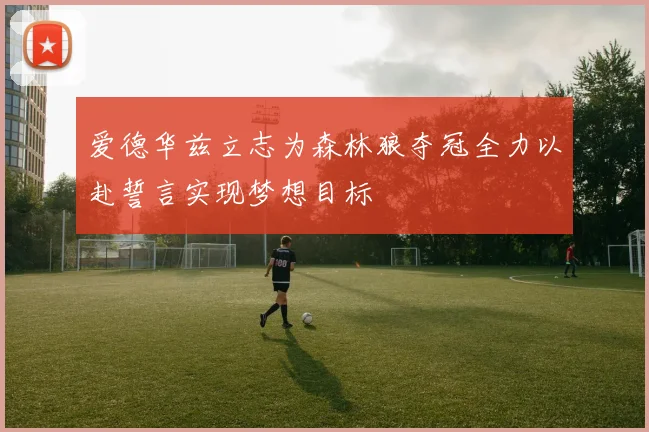 爱德华兹立志为森林狼夺冠全力以赴誓言实现梦想目标